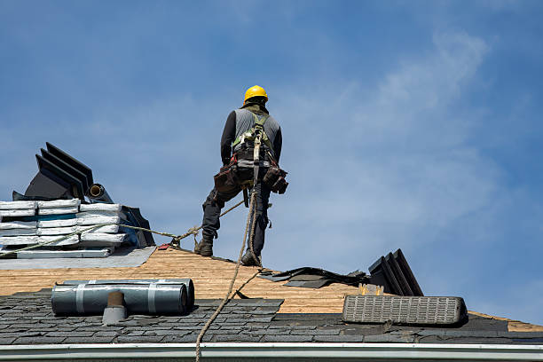 Professional Roof Replacement technician working in Hallsville, TX